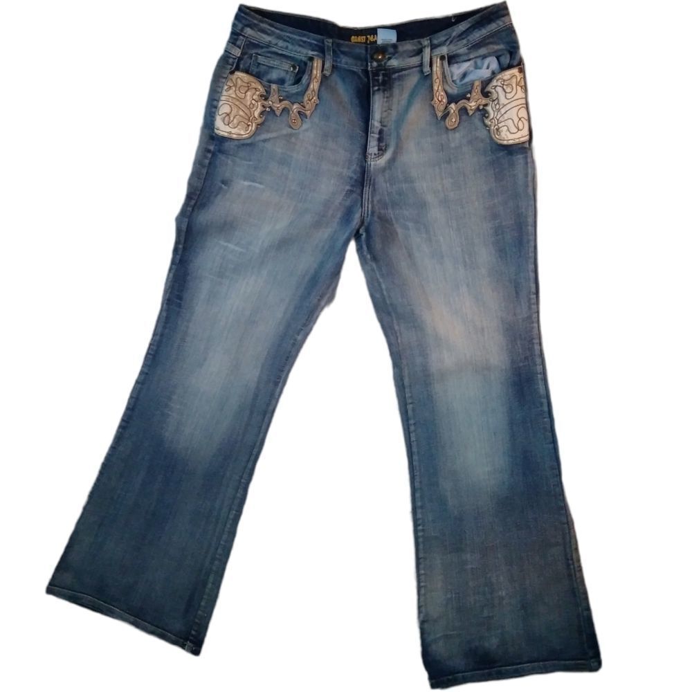 Crest Jeans embellished 5 pocket jeans 17/18